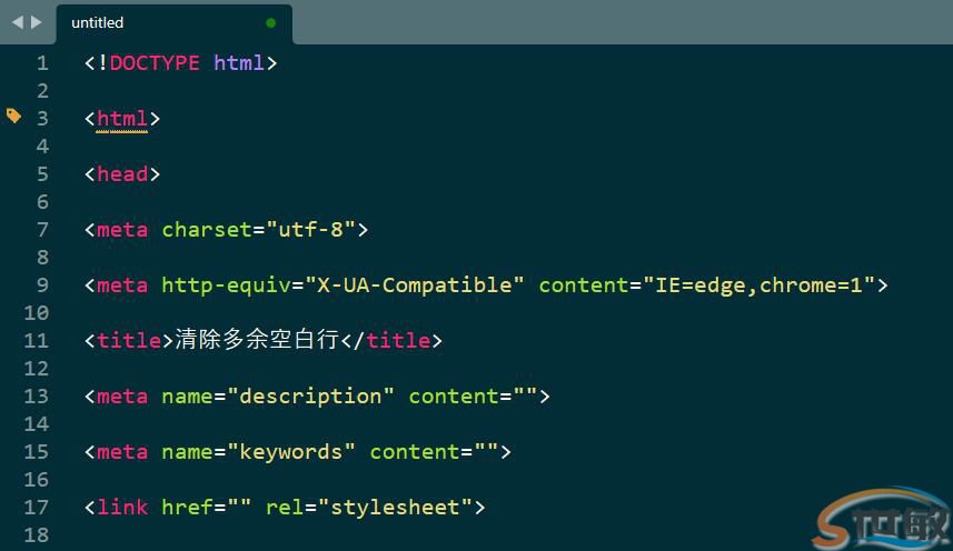 SublimeText3清除多余空白行方法