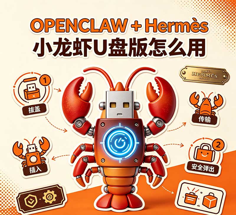 Hermes 小龙虾 AI U盘版使用教程